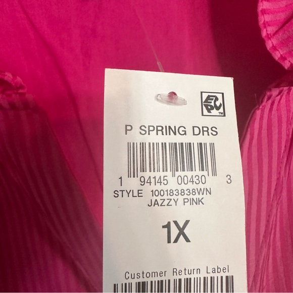 On 34th Plus Size Pink Dress - Picture 5 of 10